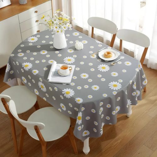 Toile Cirée Ovale – Marguerite Toile Cirée Ovale – Marguerite